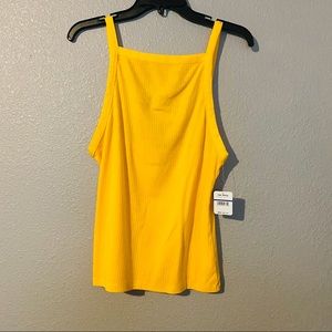 Free people poppy yellow tank top xl